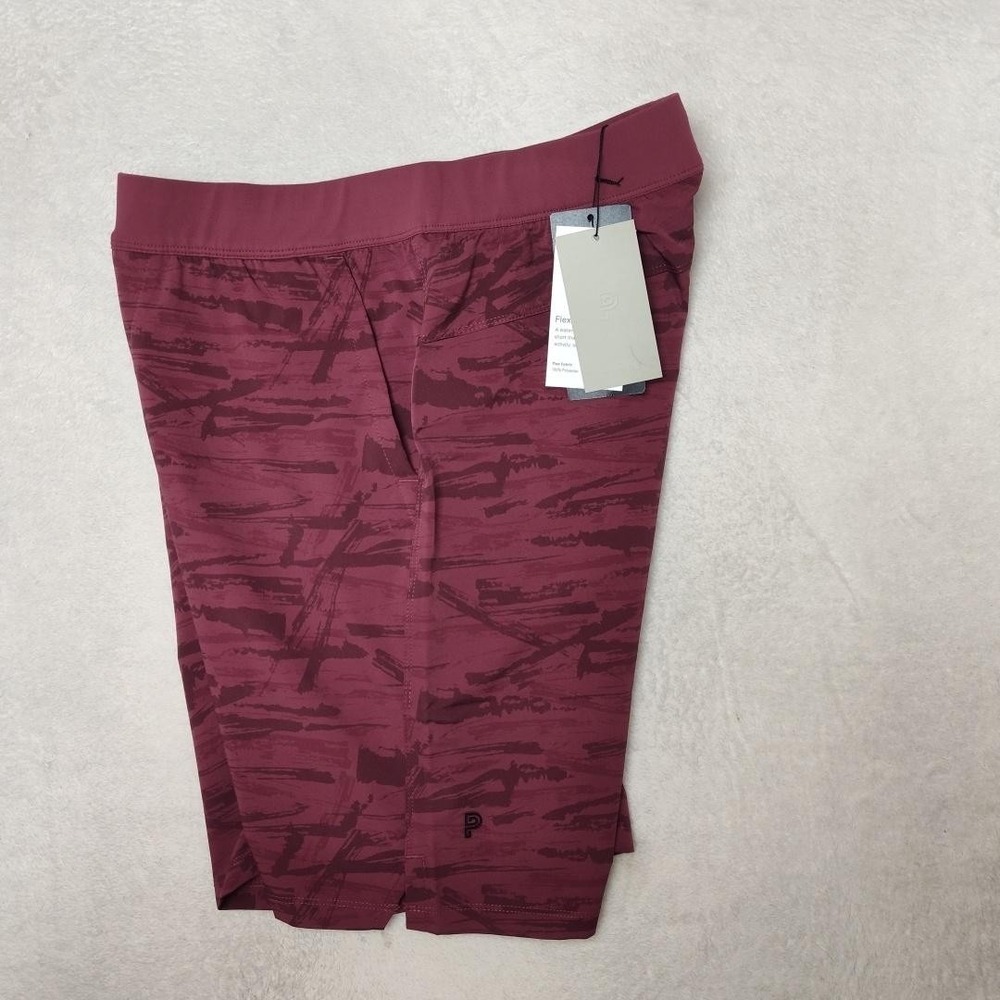 Public Rec Shorts Mens‎ 34 Red Camo 9.5" Board Swim Gym Stretch Water Resistant